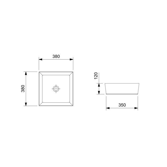 CUBA 380X380MM APOIO DESIGN BEIGE